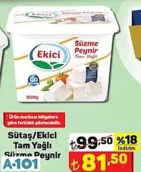 EKİCİ TAM YAĞLI BEYAZ PEYNİR